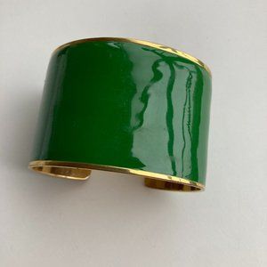 Green enamel Banana Republic cuff
